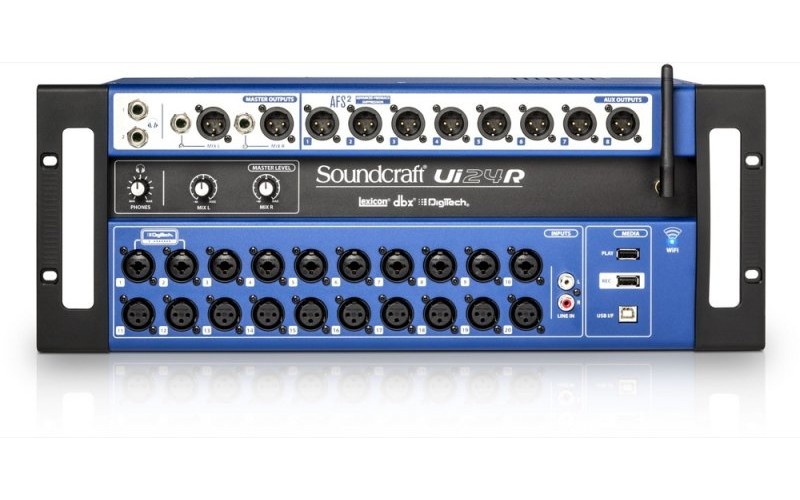 Soundcraft Ui-24R - цифровой микшер, 24вх, 10 вых, возможность записи мультитрека