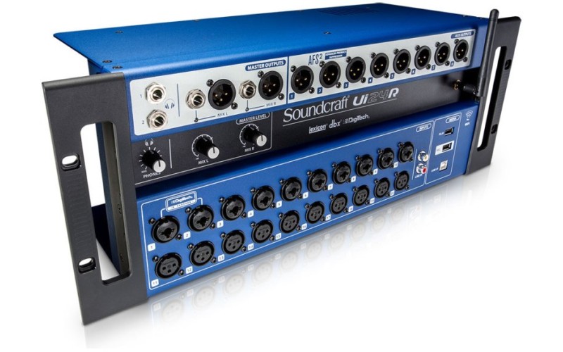 Soundcraft Ui-24R - цифровой микшер, 24вх, 10 вых, возможность записи мультитрека