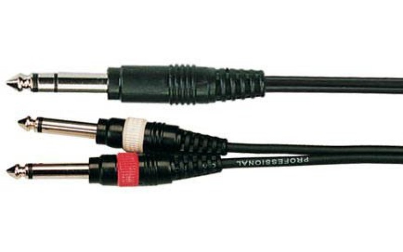 Soundking BB314-3M Кабель акустический, 6,35мм, стерео - 2х6,35мм, моно, 3м