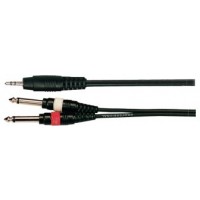 Soundking BB317-3M Кабель акустический 3.5мм стерео - 2х6.3мм моно, 3м