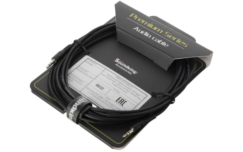 Soundking BB322-3M Кабель акустический, 3,5мм - 3,5мм, стерео, 3м