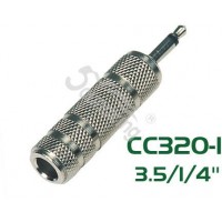 Soundking CC320-1 Переходник (разъем переходной) 3,5мм, моно, штекер - 6,35мм, моно, гнездо
