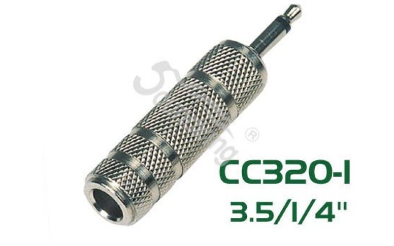 Soundking CC320-1 Переходник (разъем переходной) 3,5мм, моно, штекер - 6,35мм, моно, гнездо