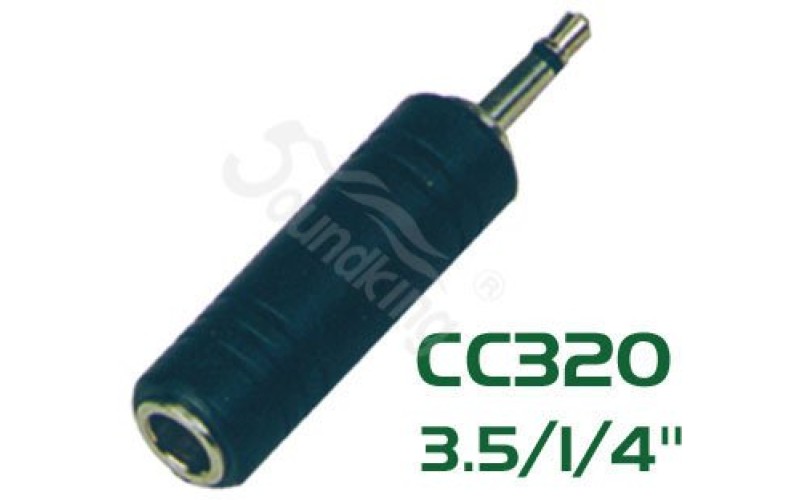 Soundking CC320 Переходник (разъем переходной) 3,5мм, моно, штекер - 6,35мм, моно, гнездо