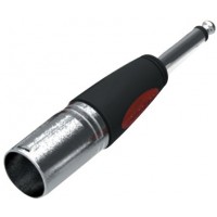 Soundking CXA006 Переходник (разъем переходной) XLR штекер - 1/4'' моно штекер