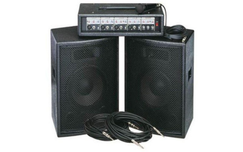 Soundking ZH0602D12LS Комплект акустической системы, микшер, микрофон, кабели, 2х200Вт