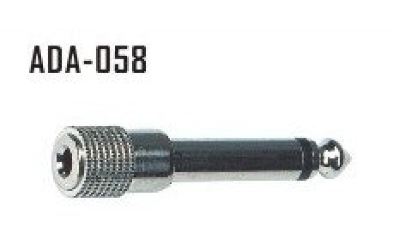 STANDS&CABLES ADA058 - переходник моно мини джек мама 3,5 мм - моно джек папа 6,3 мм