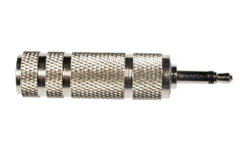 STANDS & CABLES ADA073 - переходник джек моно мама 6,3 мм - мини джек моно папа 3.5 мм