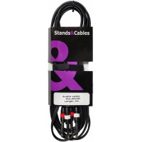 STANDS & CABLES DUL-004-5 Инструментальный кабель 2хJack 6,3 моно - 2xJack 6,3 моно 5 м.