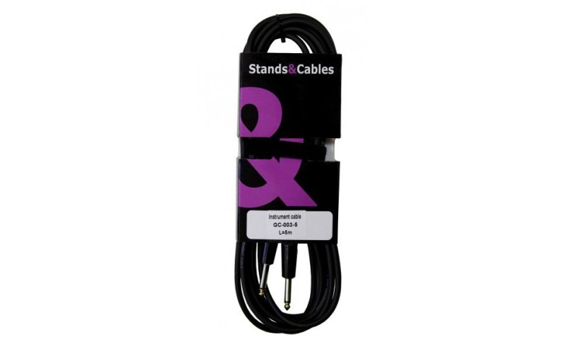 STANDS&CABLES GC-003-5 - кабель инструментальный Jack-Jack, 5 м