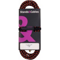 STANDS&CABLES GC-039-3 - кабель инструментальный в тканевой оплетке Jack-Jack, 3 м