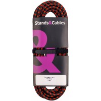 STANDS&CABLES GC-039-5 - кабель инструментальный в тканевой оплетке Jack-Jack, 5 м