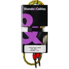 STANDS & CABLES GC-108-1 Инструментальный кабель в тканевой оплетке 1 м