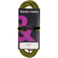 STANDS & CABLES GC-110-3 Инструментальный кабель в тканевой оплетке 3 м