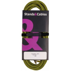 STANDS & CABLES GC-110-3 Инструментальный кабель в тканевой оплетке 3 м