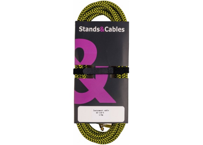 STANDS & CABLES GC-110-3 Инструментальный кабель в тканевой оплетке 3 м