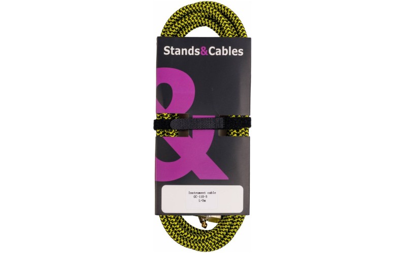 STANDS & CABLES GC-110-3 Инструментальный кабель в тканевой оплетке 3 м