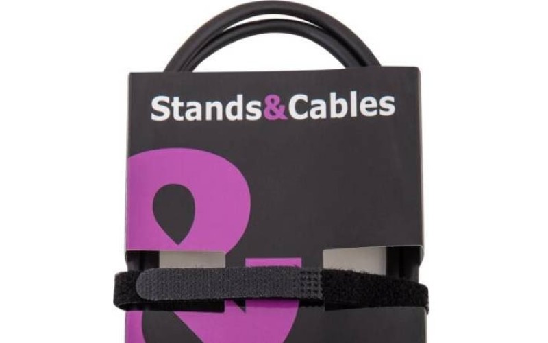 STANDS & CABLES GCLL-076-1- кабель инструментальный Jack 6.3мм. угл. - Jack 6.3мм. угл., 1 м.