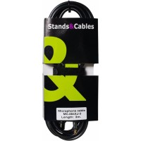 STANDS & CABLES MC-084XJ-3 - Микрофонный кабель XLR мама - Jack 6,3 мм. моно, 3м.