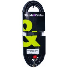 STANDS & CABLES MC-085XJ-5 - Микрофонный кабель XLR папа - Jack 6,3 мм. моно, 5м.