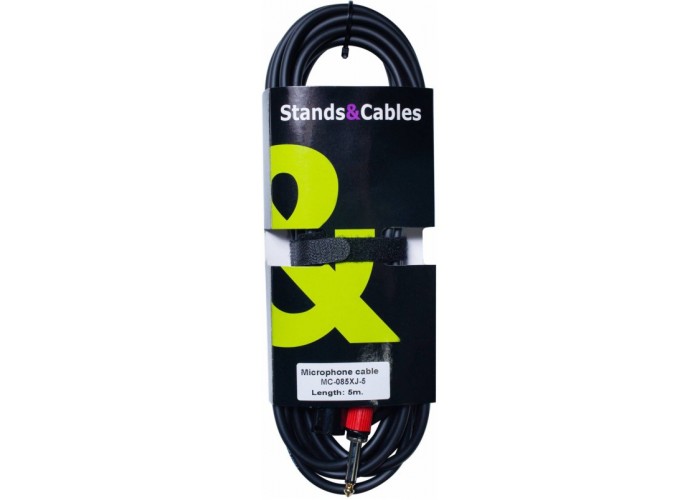 STANDS & CABLES MC-085XJ-5 - Микрофонный кабель XLR папа - Jack 6,3 мм. моно, 5м.