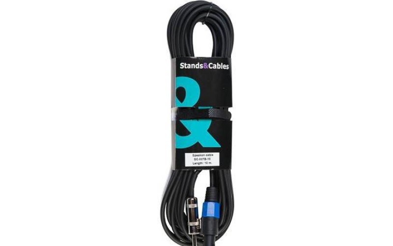 STANDS&CABLES SC-007B-10 спикерный кабель спикон папа - моно Jack 1/4” , 2х1,5, 10 м.