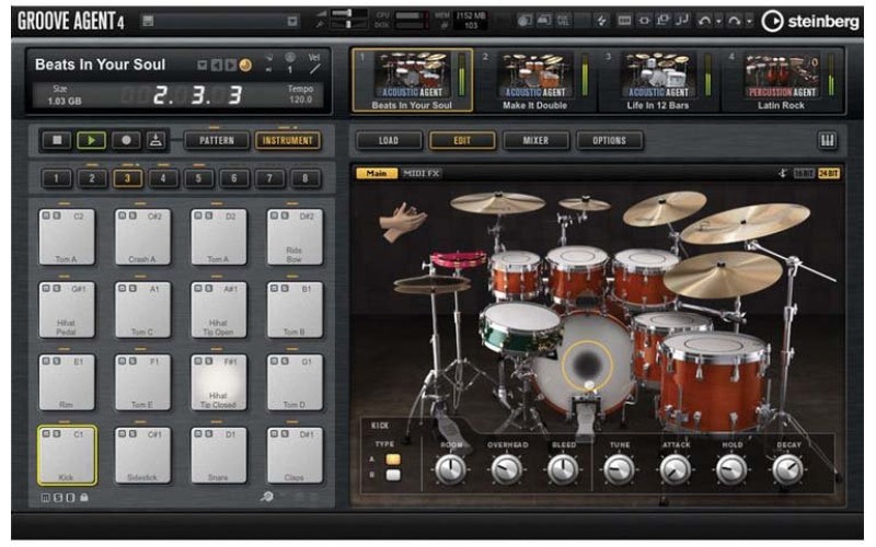 STEINBERG Groove Agent 4 Виртуальный ударный инструмент