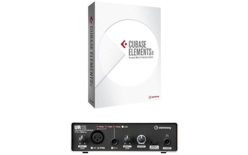 STEINBERG Musician Pack UR12 + CUBASE ELEMENTS - Комплект USB аудиоинтерфейс + ПО