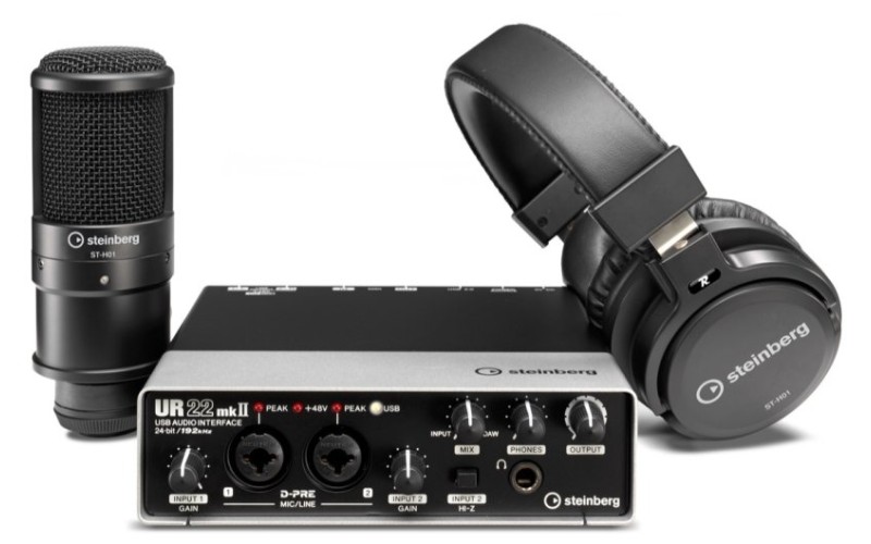 Steinberg UR22C Recording Pack - Комплект: аудиоинтерфейс, ПО, микрофон, наушники