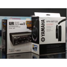 Steinberg UR22mkII+HPHMT120 Набор USB аудиоинтерфейс Steinberg UR22mkII и наушники Yamaha HPH-MT120