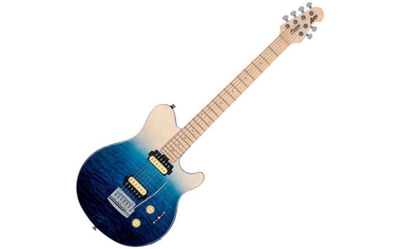 STERLING AXIS QUILTED MAPLE Spectrum Blue Электрогитара