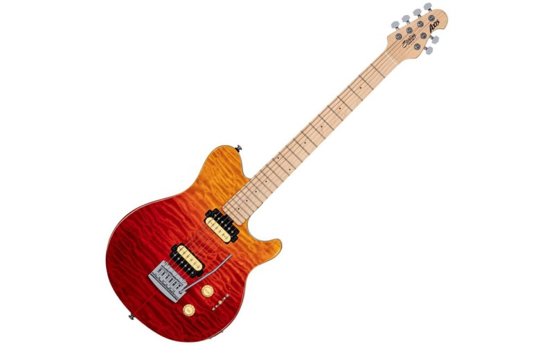 STERLING AXIS QUILTED MAPLE Spectrum Red Электрогитара