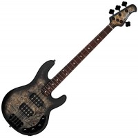 STERLING StingRay HH Poplar Burl Top Trans Black - Бас-гитара 4 струны