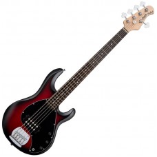 STERLING StingRay5 Ruby Red Burst Satin - Бас-гитара 5 струн