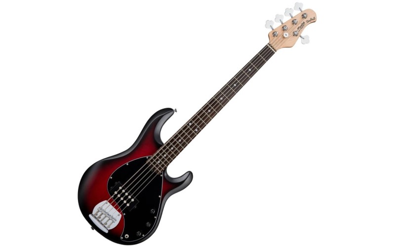 STERLING StingRay5 Ruby Red Burst Satin - Бас-гитара 5 струн