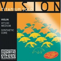THOMASTIK VIT100 Vision Titanium Solo Комплект струн для скрипки размером 4/4, среднее натяжение