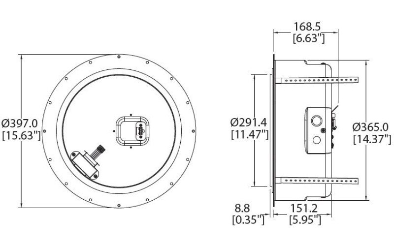 Tannoy CMS 803 PI 16 OHM BACKCAN Тыловой колпак для CMS 803 PI