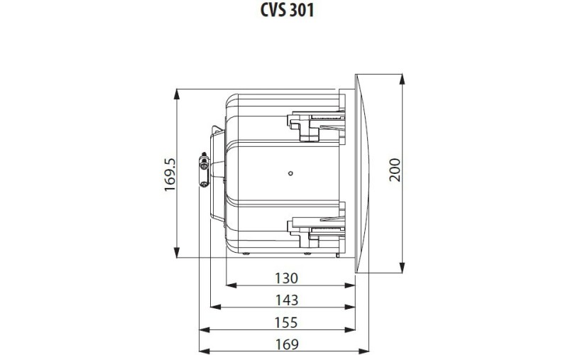 TANNOY CVS 301-BK - потолочный громкогов. с колпаком