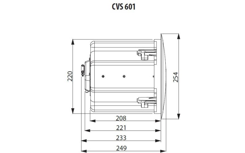 TANNOY CVS 601-BK - потолочный громкогов.(черн.) с колпаком,100Вт 