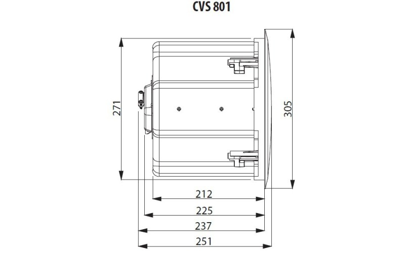 Tannoy CVS 801-BK потолочный громкоговоритель с колпаком, 180Вт