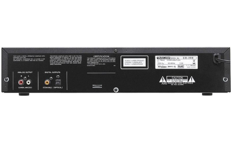 TASCAM CD-200BT CD-проигрыватель со встроенным Bluetooth-приемником