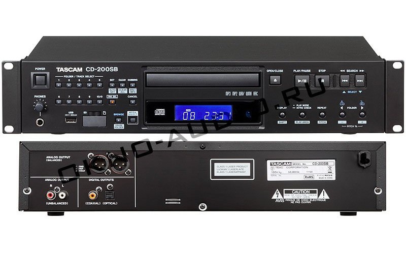 TASCAM CD-200SB CD-плеер 2U, SD, USB