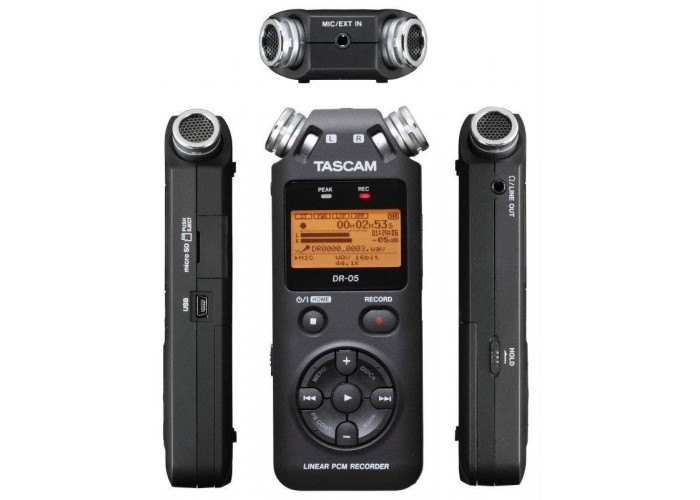 TASCAM DR-05V2 портативный цифровой диктофон PCM/MP3