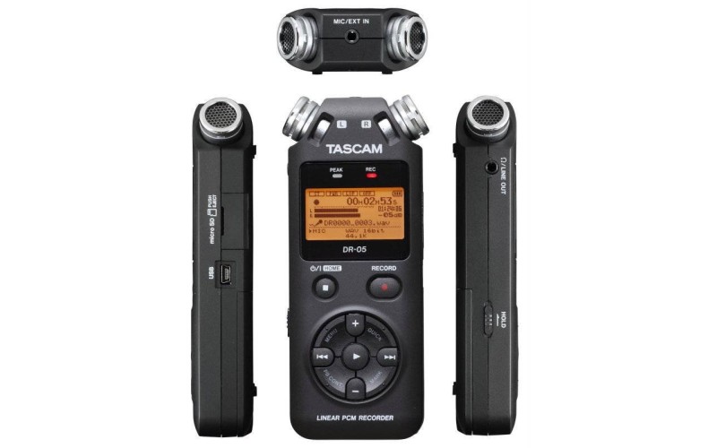 TASCAM DR-05V2 портативный цифровой диктофон PCM/MP3