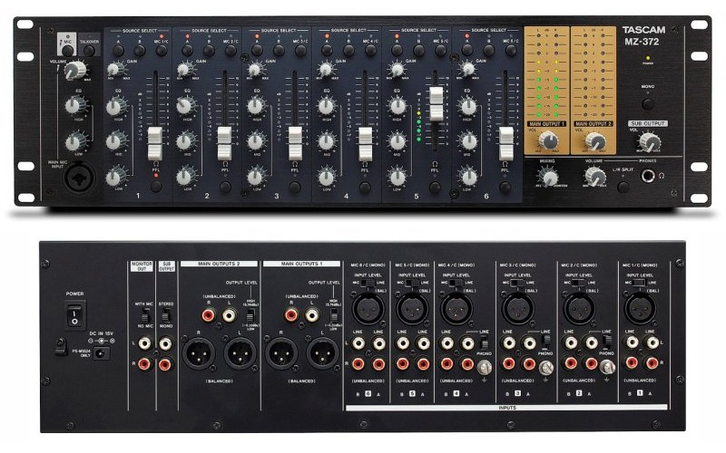 Tascam MZ-372 рэковый микшер