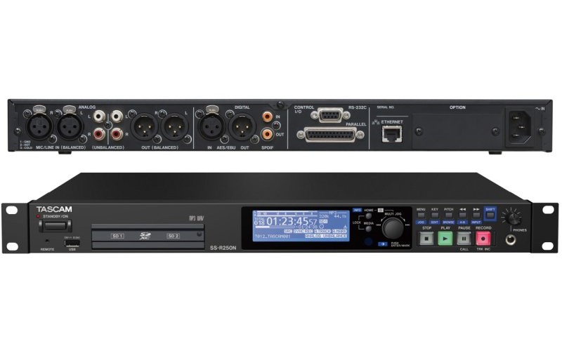 TASCAM SS-R250N двухканальный SD Card рекордер/проигрыватель для сетевых приложений