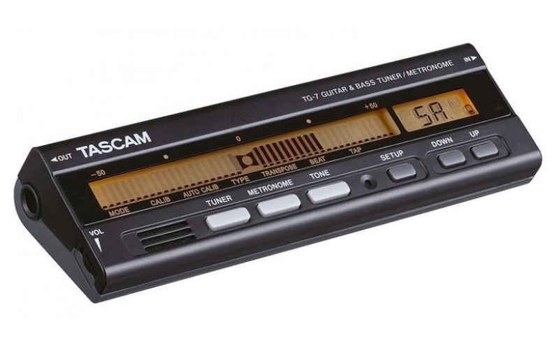 TASCAM TG-7 тюнер/метроном для гитары и баса