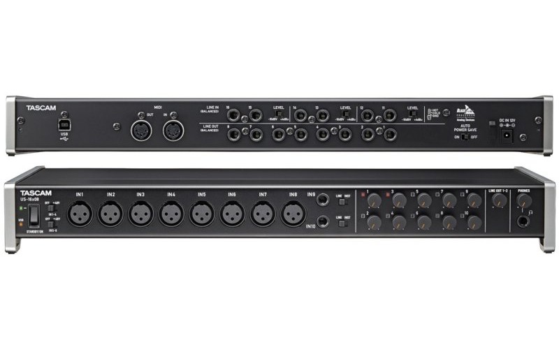 Tascam US-16x08 рэковый USB аудио интерфейс