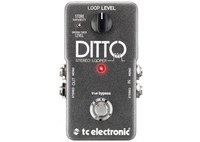 TC ELECTRONIC DITTO STEREO LOOPER педаль стерео лупер для гитары, запись до 5 минут