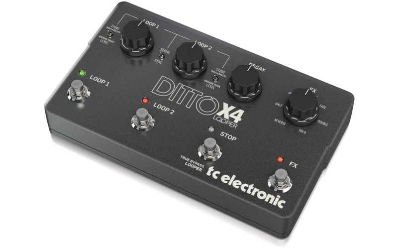 TC ELECTRONIC DITTO X4 LOOPER - педаль эффекта двойного стерео лупера